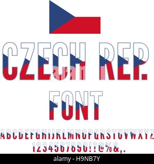 Drapeau national Font Illustration de Vecteur