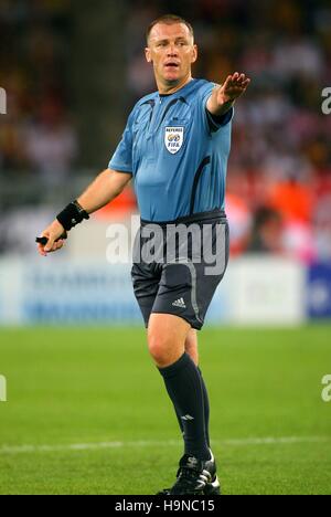 GRAHAM SONDAGE COUPE DU MONDE DE FOOTBALL ARBITRE STUTTGART Allemagne 22 Juin 2006 Banque D'Images