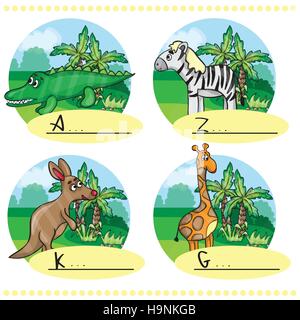 Jeu de mots pour les enfants - ce qui est dessiné sur la photo Illustration de Vecteur