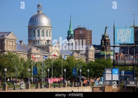 Canada, Québec, Montréal, le Marché Bonsecours, Banque D'Images