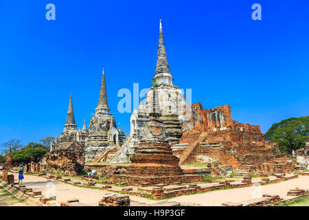 La Thaïlande, Ayutthaya Historical Park. Phra Nakhon Si Ayutthaya. Banque D'Images