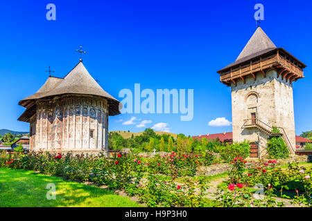 Le monastère de Humor, Roumanie. L'un des monastères orthodoxes roumains dans le sud de la Bucovine. Banque D'Images