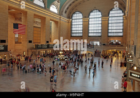 Le hall principal de la gare Grand Central, Manhattan, New York City, United States. Banque D'Images