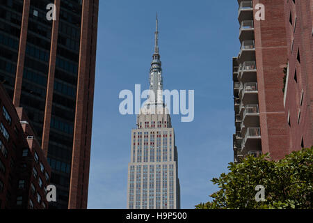 L'Empire State Building à Manhattan, New York City, United States. Banque D'Images