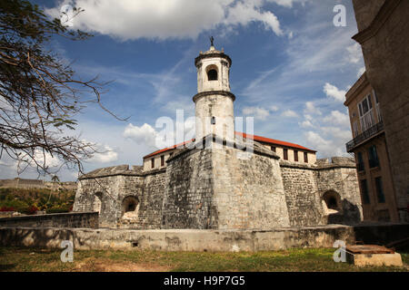 Forteresse Castillo de la Real Fuerza ou château de la Force Royale, La Havane, Cuba Banque D'Images