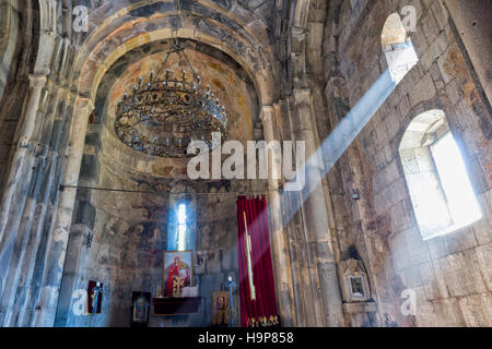 11e siècle Monastère Haghpat, intérieur, Haghbat, Lori Province, Arménie, Caucase, Moyen-Orient, Asie, Site du patrimoine mondial de l'UNESCO Banque D'Images