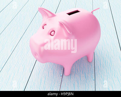 Moteur de rendu 3d image. Tirelire. Concept d'affaires et financiers. Banque D'Images