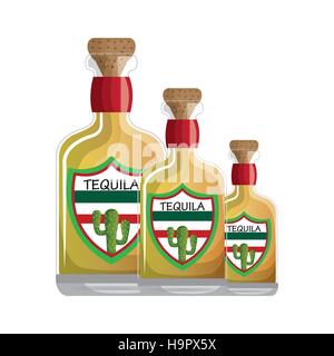 Verre de tequila mexicaine vecteur icône illustration design Illustration de Vecteur