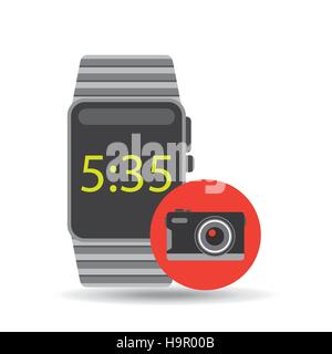 Avec la technologie SMART Watch caméra photographique illustration vecteur eps 10 Illustration de Vecteur