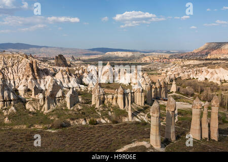 Cheminées de fées en Cappadoce, Turquie Banque D'Images