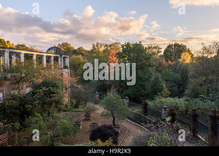 Une vue sur le jardin de la colline à Hampstead. Banque D'Images