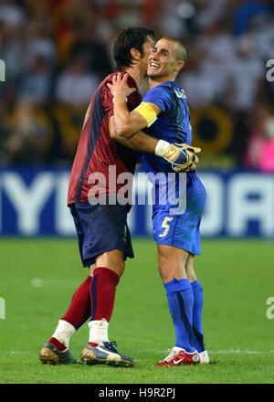 G BUFFON & FABIO CANNAVARO ALLEMAGNE/ITALIE ALLEMAGNE DORTMUND COUPE DU MONDE 04 Juillet 2006 Banque D'Images