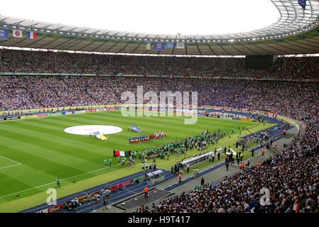 OLYMPIASTADION BERLIN & Italie/FRANCE OLYMPIASTADION BERLIN ALLEMAGNE 09 Juillet 2006 Banque D'Images