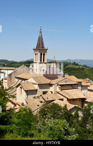 La Cathédrale de Santa Maria Assunta, Spoleto, Ombrie, Italie Banque D'Images