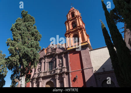 L'Oratorio de San Felipe Neri Eglise dans le patrimoine de l'UNESCO coloniale ville de San Miguel de Allende, Mexique. Banque D'Images