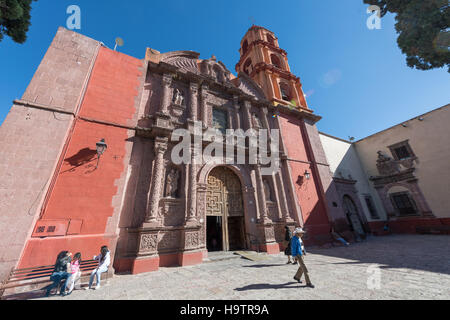 L'Oratorio de San Felipe Neri Eglise dans le patrimoine de l'UNESCO coloniale ville de San Miguel de Allende, Mexique. Banque D'Images