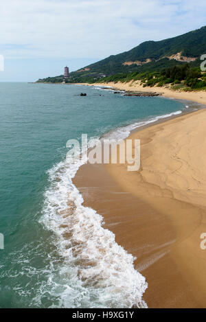 Plage de South-temple près de Sanya, sur l'île de Hainan, Chine Banque D'Images