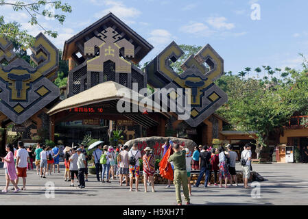 87 Jinbang Village des Minorités Miao Li et près de Sanya, sur l'île de Hainan, Chine Banque D'Images