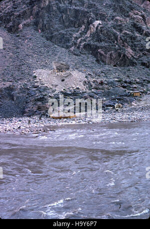 Grand canyon nps 11826784435 pipeline Trans-canyon (2473) Historique de la construction du pont d'argent Banque D'Images