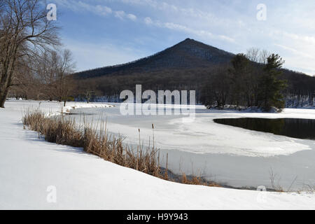 130571706@N07 16648435415 Sharp Top Mountain voyage Abbott Peaks of Otter Lake MP86 sur le Blue Ridge Parkway 2-14-14 PH Banque D'Images