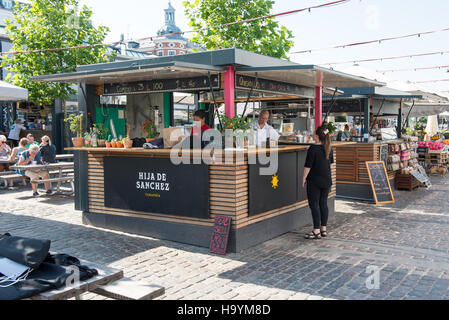 Hija de Sanchez de restaurant en tant que partie de torvehallerne à Copenhague, Danemark Banque D'Images