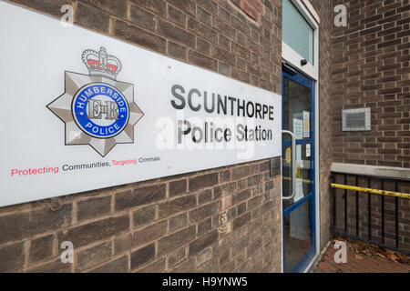 Scunthorpe de police situé sur la route de la société Lincolnshire du nord de la ville. Banque D'Images