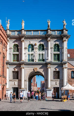 GDANSK, Pologne - 26 août 2016 : le Golden Gate (Zlota Brama) : polonais à Gdansk Banque D'Images