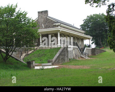 Le parc historique national de Valley Forge préserve la gare ferroviaire historique, une structure clé de la riche histoire du parc. Il offre aux visiteurs un aperçu du passé de la nation et le rôle des transports dans les débuts de l'histoire américaine. Banque D'Images