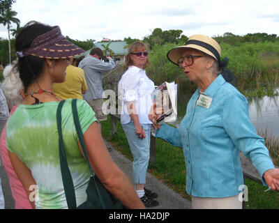 Une photo vintage de la Journée des Everglades, mettant en valeur la beauté naturelle et la faune des Everglades, un écosystème unique connu pour ses zones humides et ses diverses espèces. Banque D'Images