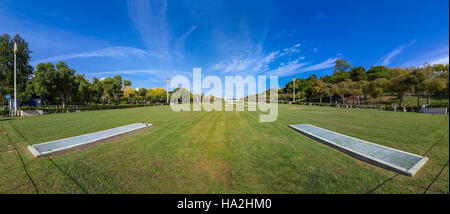 Le Parc Eduardo VII à Lisbonne, Portugal. Le plus grand parc de la ville centre. Construite à côté de l'emblématique rond-point Marques de Pombal Banque D'Images