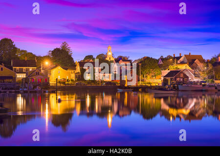 Portsmouth, New Hampshire, USA Le paysage urbain. Banque D'Images