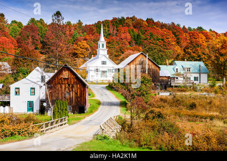 Vermont, Etats-Unis Rural feuillage de l'automne. Banque D'Images