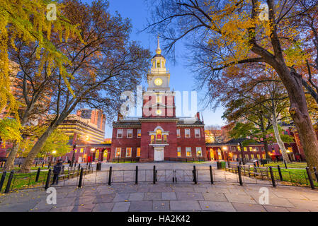 L'Independence Hall de Philadelphie, Pennsylvanie, USA. Banque D'Images