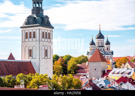 La vieille ville de Tallinn Banque D'Images