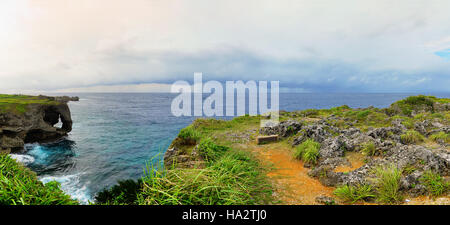 Cape Manzamo, Okinawa, Japon Banque D'Images