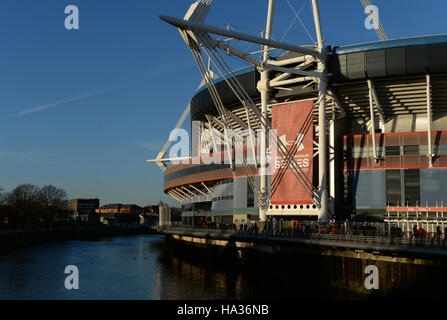 Une vue générale de la Principauté stade avant l'automne International match à Cardiff. Banque D'Images