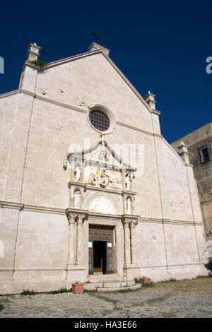 L'Abbaye de Sainte Marie, Santa Maria a Mare, île de San Nicola, Tremiti-Islands, Gragano, Pouilles, Italie, Europe Banque D'Images