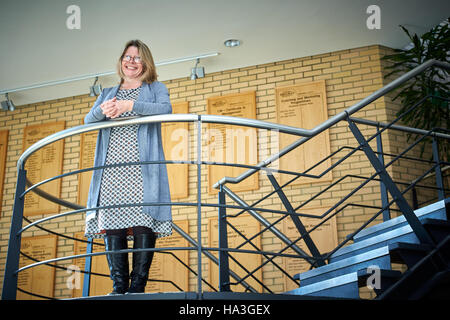 Maureen McCulloch, Maître de Conférences en comptabilité à l'entreprise d'Oxford Brookes École photographiés dans le centre d'études supérieures Banque D'Images