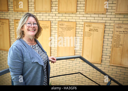 Maureen McCulloch, Maître de Conférences en comptabilité à l'entreprise d'Oxford Brookes École photographiés dans le centre d'études supérieures Banque D'Images