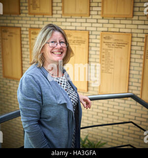 Maureen McCulloch, Maître de Conférences en comptabilité à l'entreprise d'Oxford Brookes École photographiés dans le centre d'études supérieures Banque D'Images