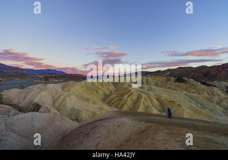 Photo photographe de belle vue de Zabriskie Point, Death Valley National Park, Californie Banque D'Images