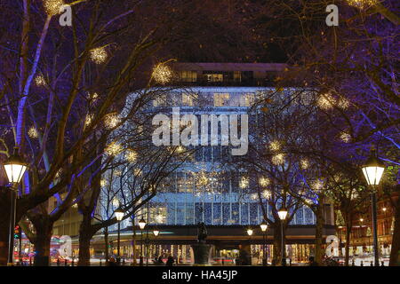 Les lumières de Noël de Sloane Square Banque D'Images