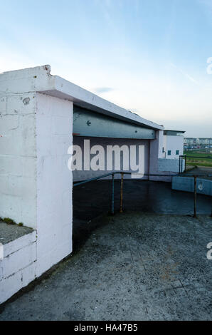 Le nord de l'embrasure à Blyth, Musée de la batterie de Northumberland Blyth Banque D'Images