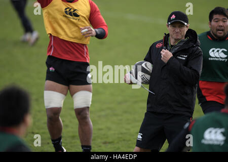 Vannes, France. 24 Nov, 2016. Ben Hareng (JPN) rugby : Rugby Japon session d'entraînement de l'équipe nationale à Vannes, France . © EXTRÊME-ORIENT PRESSE/AFLO/Alamy Live News Banque D'Images