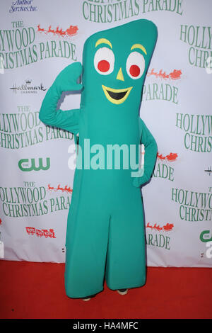 Hollywood, CA, USA. 27 Nov, 2016. Gumby. 85e congrès annuel qui a eu lieu le défilé de Noël de Hollywood Hollywood Blvd. Credit : Birdie Thompson/AdMedia/ZUMA/Alamy Fil Live News Banque D'Images