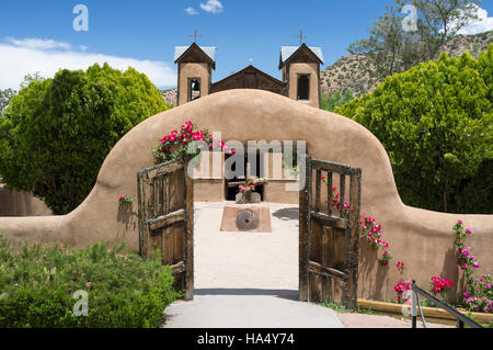 Chimayó, Nouveau Mexique : El Santuario de Chimayó. Banque D'Images