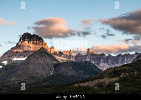 Photos panoramiques de Glacier National Park dans le Montana Banque D'Images