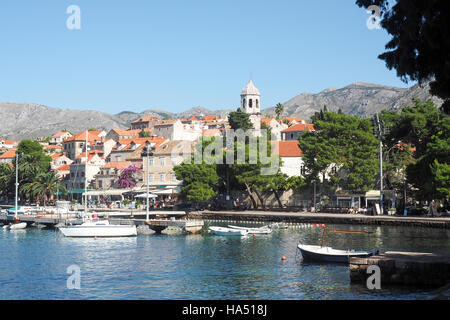 Cavtat, Croatie sur la côte Adriatique à 15 kilomètres (9 miles) au sud de Dubrovnik Banque D'Images