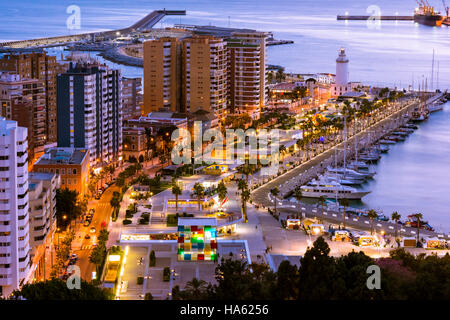 Rues de la région de Malaga, Andalousie, Espagne Banque D'Images