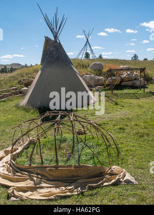 Logement, Lakota Tatanka Histoire du bison, Deadwood, Dakota du Sud. Banque D'Images